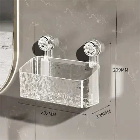 Rangement mural sans perçage – Ventouses puissantes pour salle de bain
