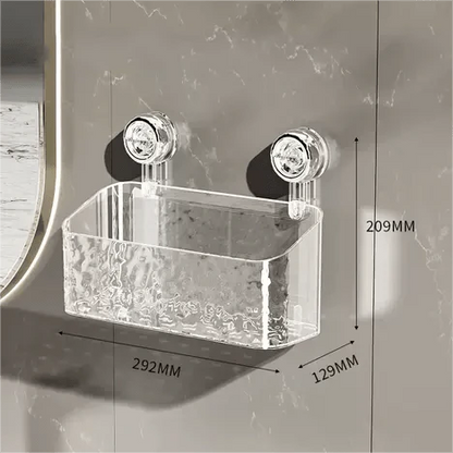 Rangement mural sans perçage – Ventouses puissantes pour salle de bain