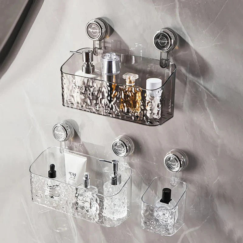Rangement mural sans perçage – Ventouses puissantes pour salle de bain