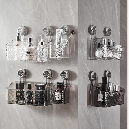 Rangement mural sans perçage – Ventouses puissantes pour salle de bain