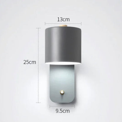 Applique murale LED nordique avec interrupteur