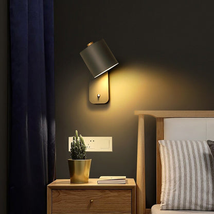 Applique murale LED nordique avec interrupteur