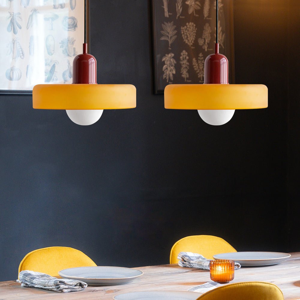 Lustre rétro nordique en verre pour salon et salle à manger