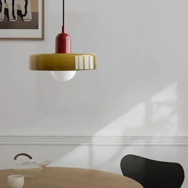 Lustre rétro nordique en verre pour salon et salle à manger