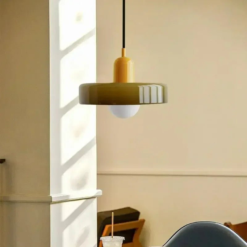 Lustre rétro nordique en verre pour salon et salle à manger