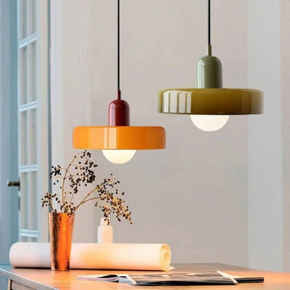Lustre rétro nordique en verre pour salon et salle à manger