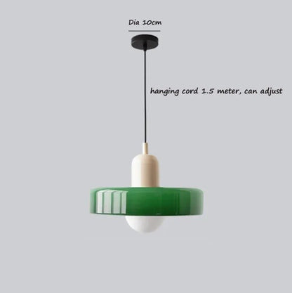Lustre rétro nordique en verre pour salon et salle à manger