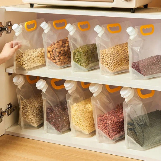 Sacs de rangement transparents et portables pour céréales