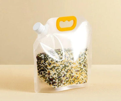 Sacs de rangement transparents et portables pour céréales