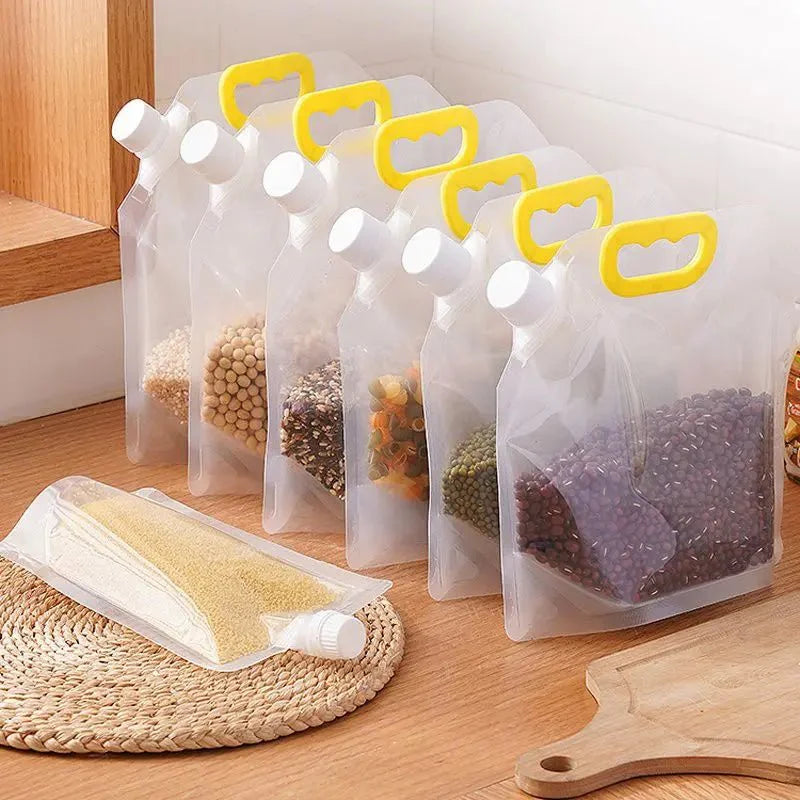 Sacs de rangement transparents et portables pour céréales