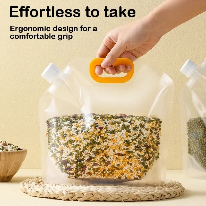 Sacs de rangement transparents et portables pour céréales