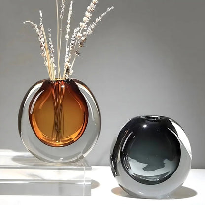 Vase en Cristal Radieux pour Espaces Sophistiqués