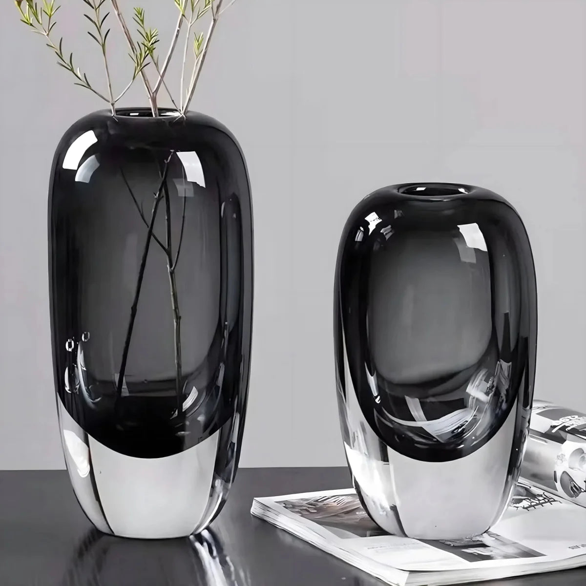 Vase en Cristal Radieux pour Espaces Sophistiqués