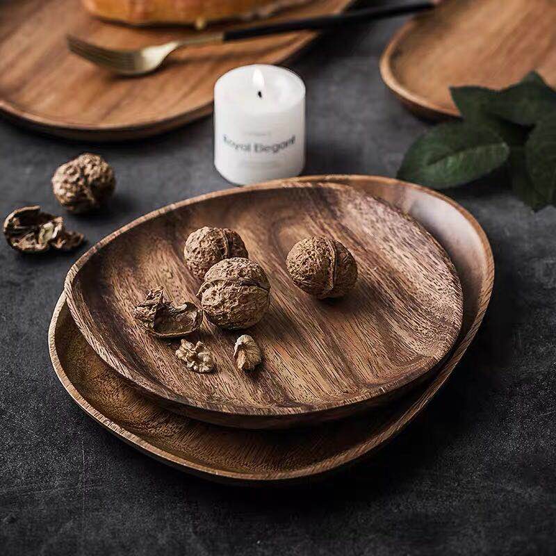 Plateau de service en bois d’acacia royal