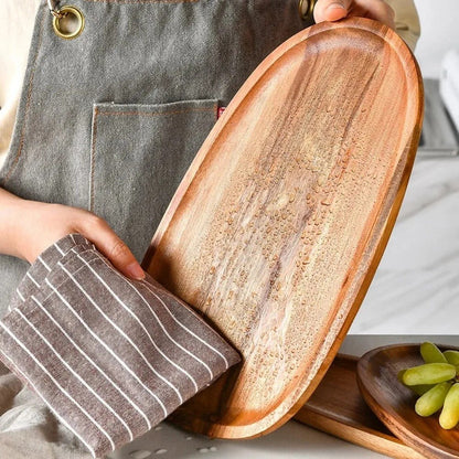 Plateau de service en bois d’acacia royal