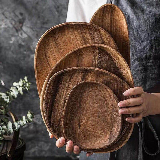 Plateau de service en bois d’acacia royal