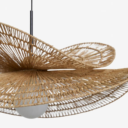 Sanur Double Layer Rattan Pendant Light
