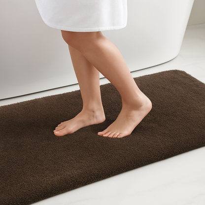 Tapis shaggy – Tapis de bain antidérapant à séchage rapide