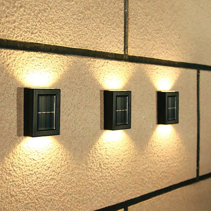 Appliques de Clôture LED Solaires pour Espaces Extérieurs