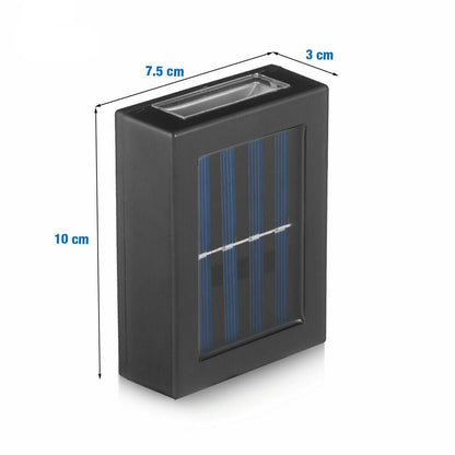 Appliques de Clôture LED Solaires pour Espaces Extérieurs