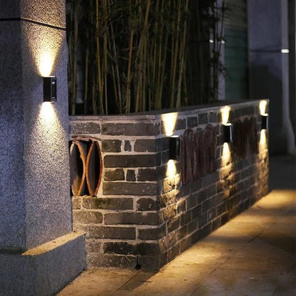 Appliques de Clôture LED Solaires pour Espaces Extérieurs