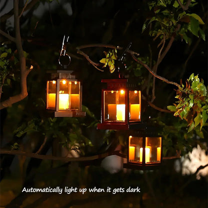 Lanterne de jardin LED SolarFlame – Bougie d’extérieur étanche