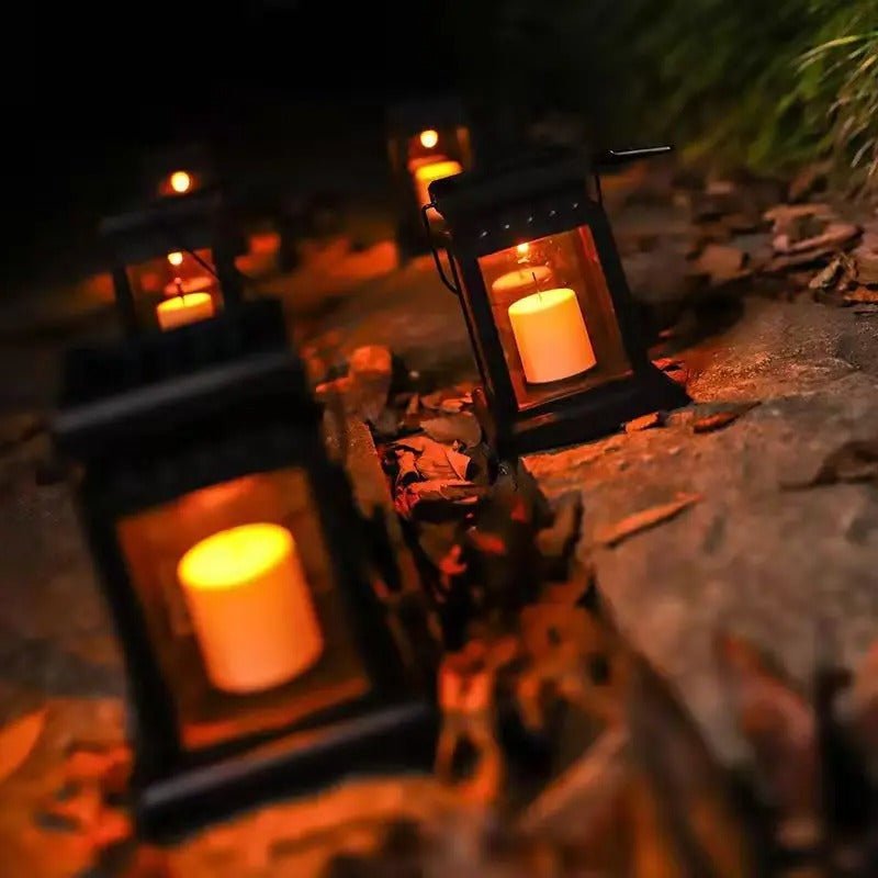 Lanterne de jardin LED SolarFlame – Bougie d’extérieur étanche