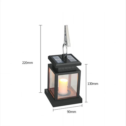 Lanterne de jardin LED SolarFlame – Bougie d’extérieur étanche