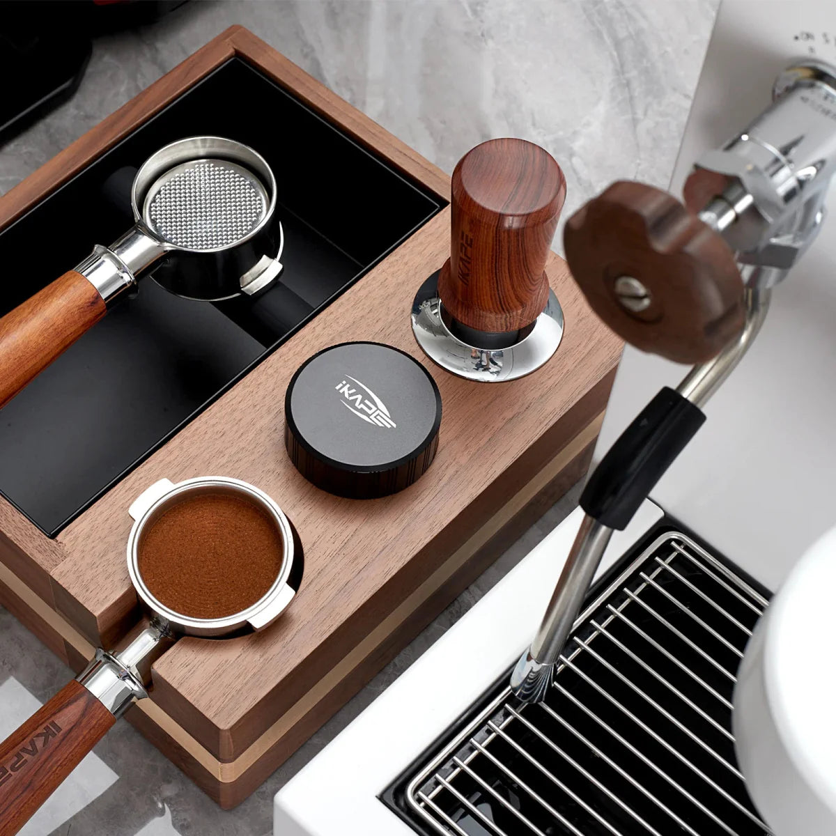 Tamper à ressort IKAPE pour espresso
