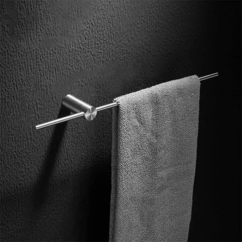 Barre à serviettes murale en acier inoxydable