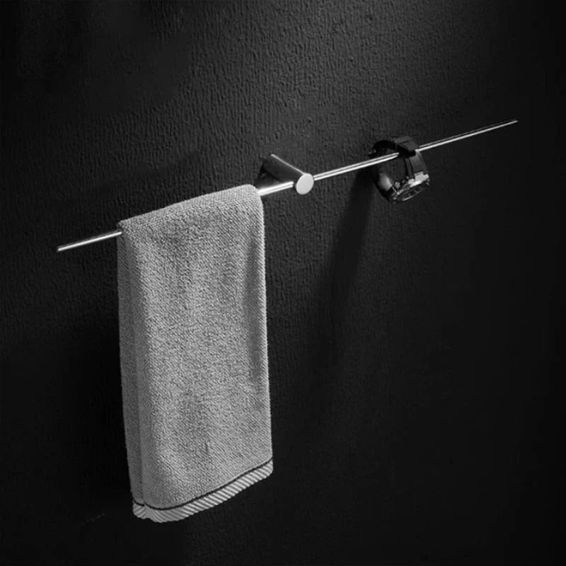 Barre à serviettes murale en acier inoxydable