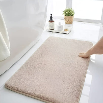 Tapis de bain en velours super absorbant antidérapant