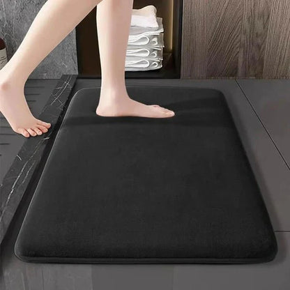 Tapis de bain en velours super absorbant antidérapant