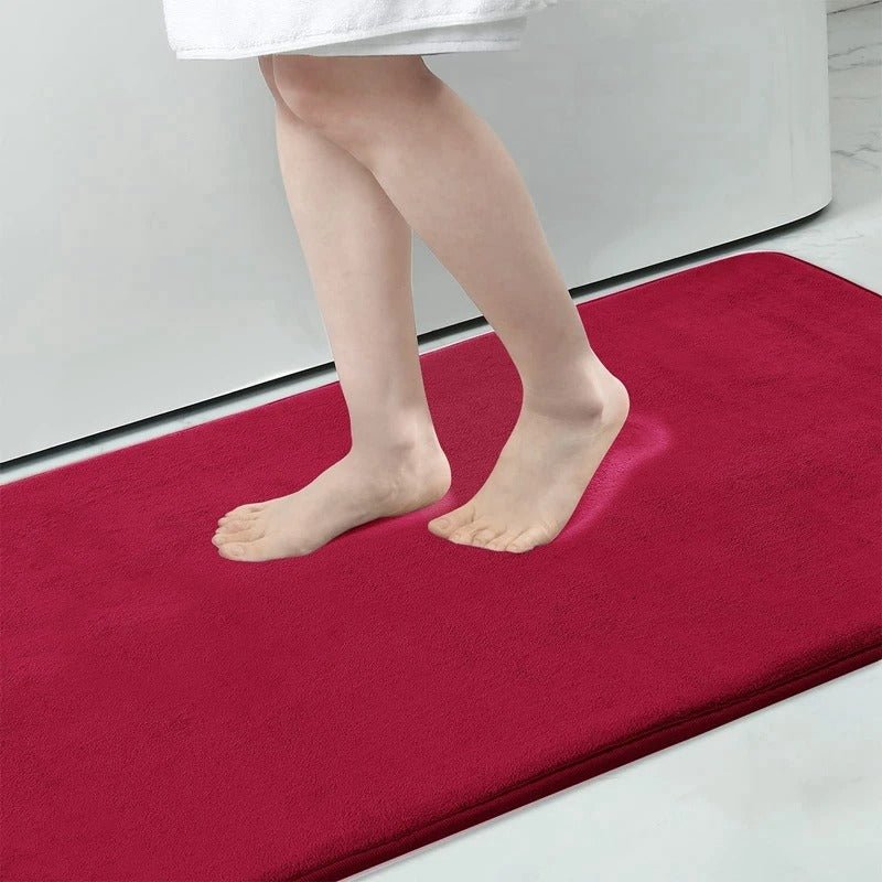 Tapis de bain en velours super absorbant antidérapant