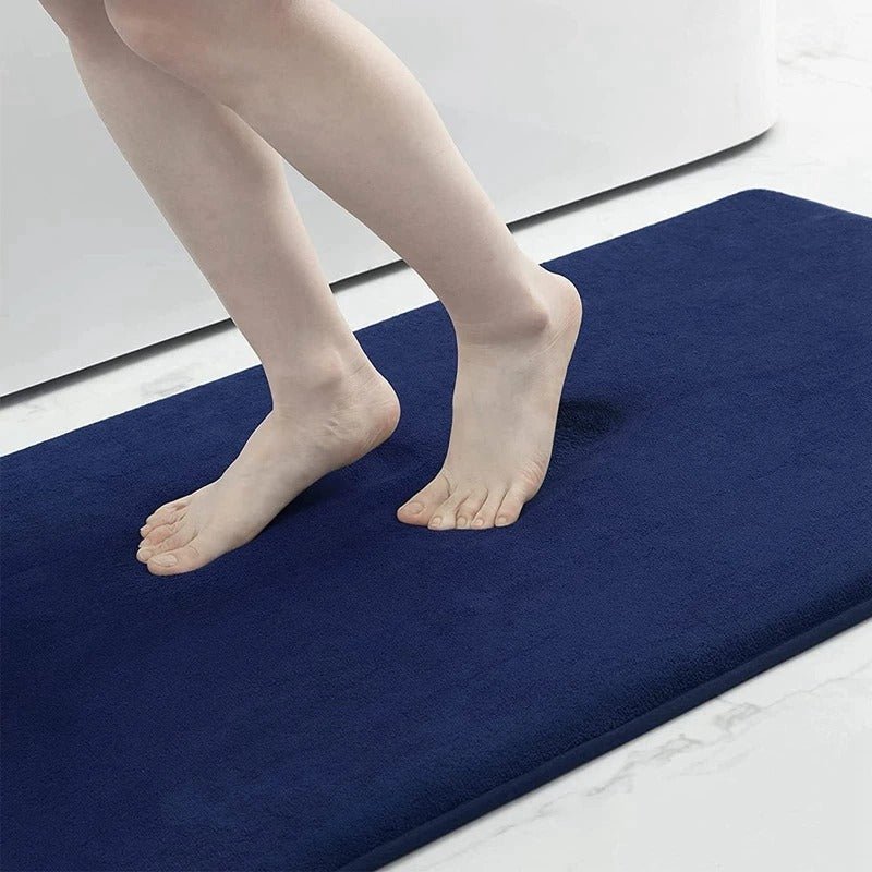 Tapis de bain en velours super absorbant antidérapant