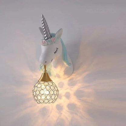 Lampe murale licorne pour chambres d’enfants
