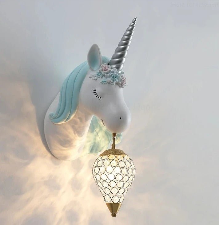 Lampe murale licorne pour chambres d’enfants