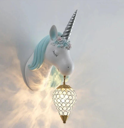 Lampe murale licorne pour chambres d’enfants
