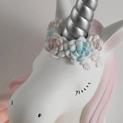 Lampe murale licorne pour chambres d’enfants