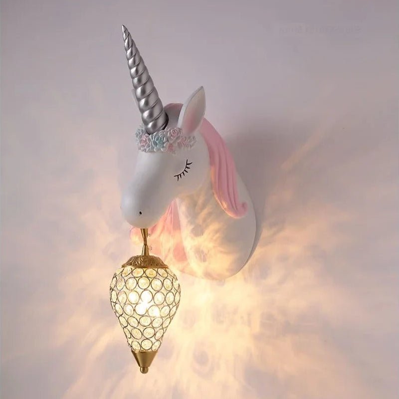 Lampe murale licorne pour chambres d’enfants