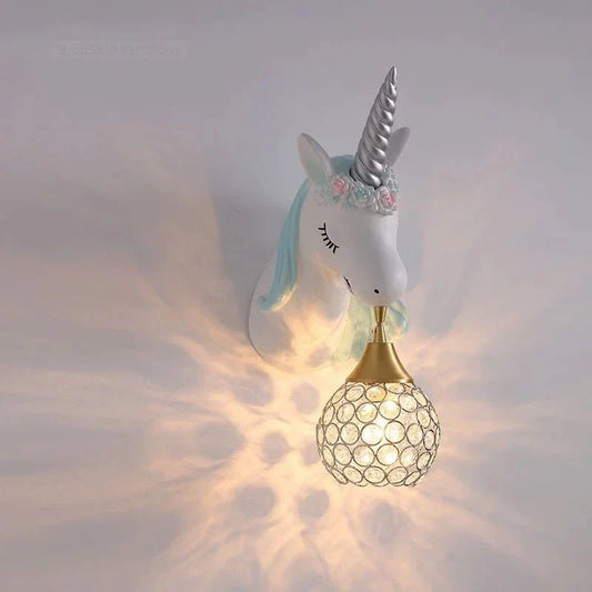 Lampe murale licorne pour chambres d’enfants