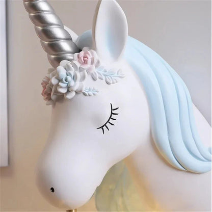 Lampe murale licorne pour chambres d’enfants