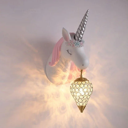 Lampe murale licorne pour chambres d’enfants