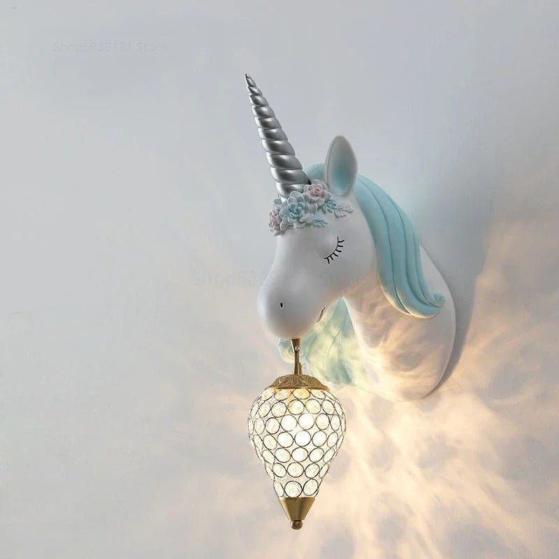Lampe murale licorne pour chambres d’enfants