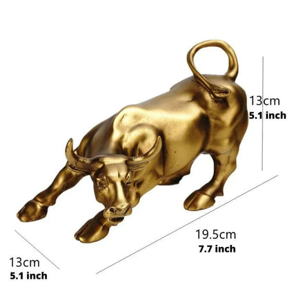 Statue du Taureau de Wall Street | Pièce Décorative Iconique et Puissante