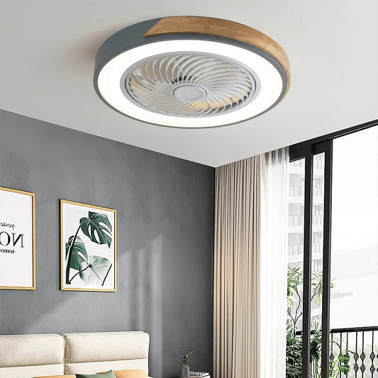 Ventilateurs de Plafond en Bois avec Lumières LED