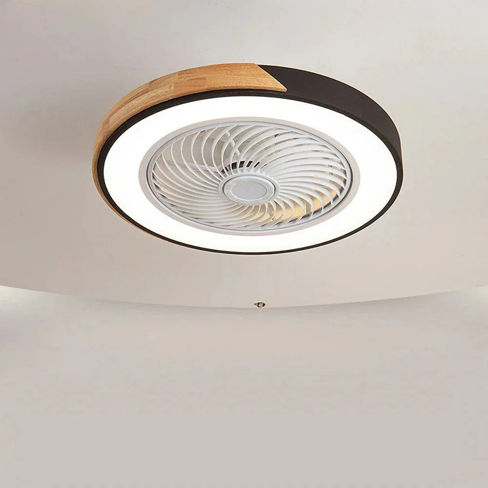 Ventilateurs de Plafond en Bois avec Lumières LED