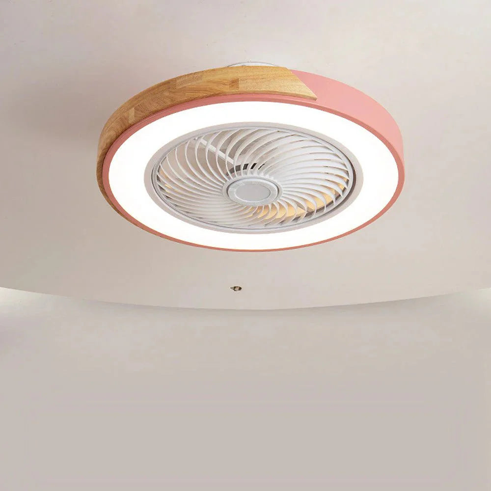 Ventilateurs de Plafond en Bois avec Lumières LED