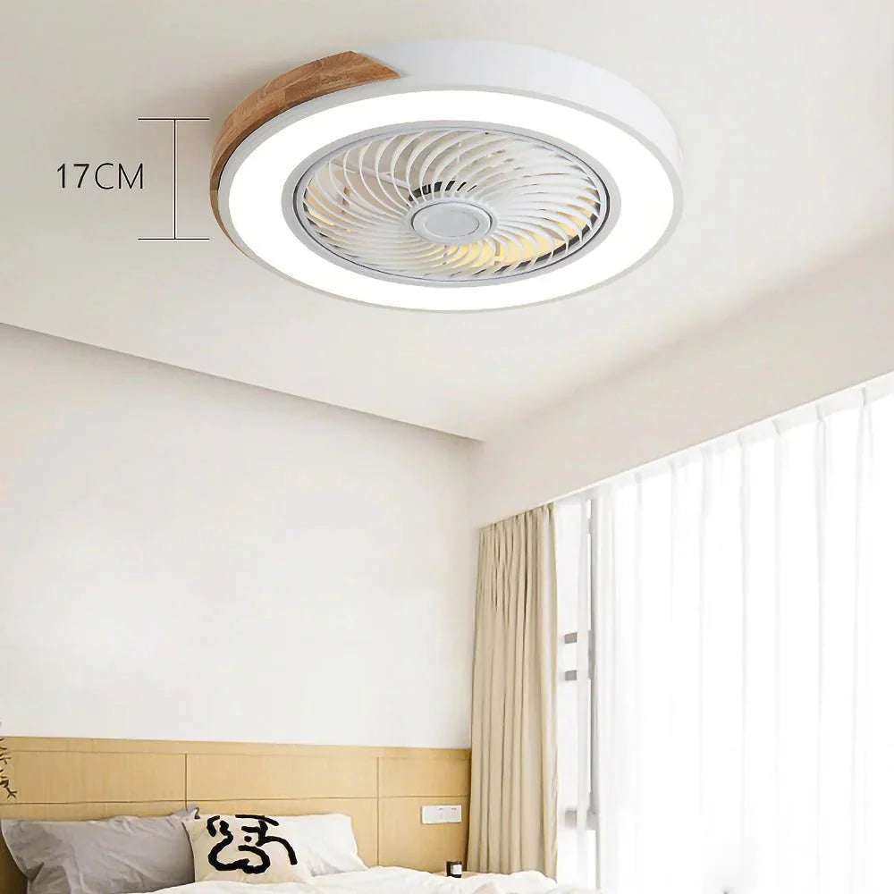 Ventilateurs de Plafond en Bois avec Lumières LED
