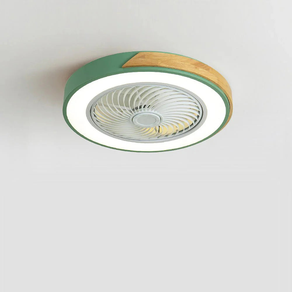 Ventilateurs de Plafond en Bois avec Lumières LED
